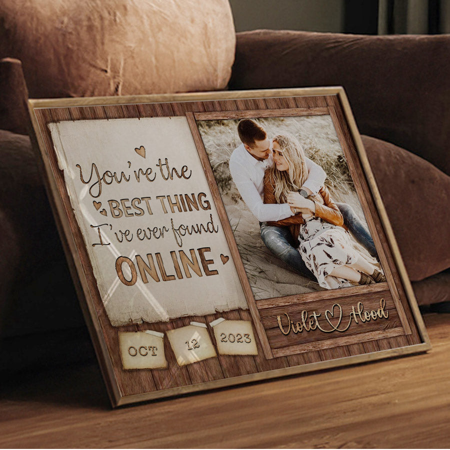 Personalised Gifts Valentines | Custom Valentine’s Day Gifts for Him |Custom Couple Picture Canvas