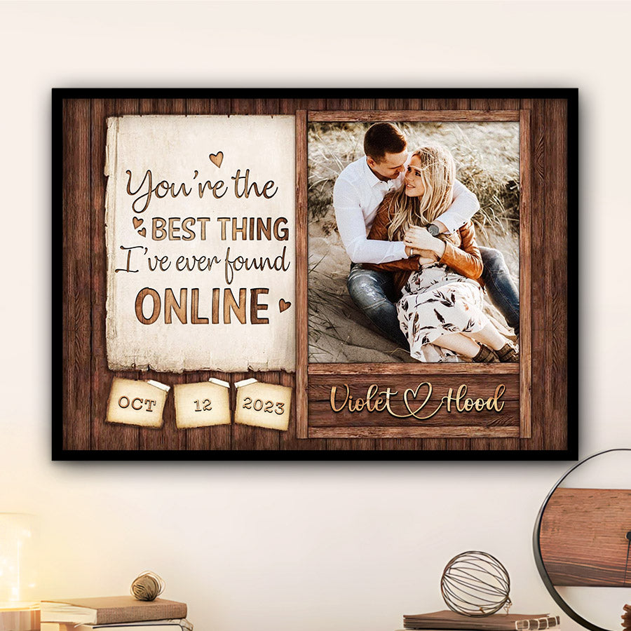 Personalised Gifts Valentines | Custom Valentine’s Day Gifts for Him |Custom Couple Picture Canvas