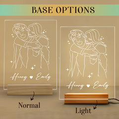 Personalised Valentine Gift | Custom Photo Led Night Light