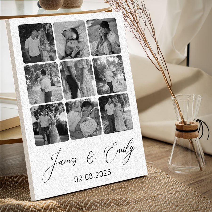 Personalised Valentine Gifts for Husband | Valentine Canvas Art Print