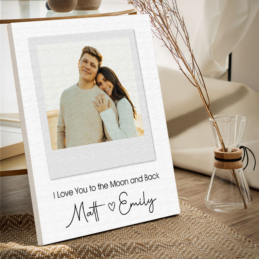 Personalised Valentine Gifts for Husband | Custom Canvas Wall Art