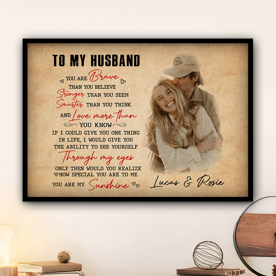 Personalised Valentine Gifts for Husband | Canvas Photo Prints Custom