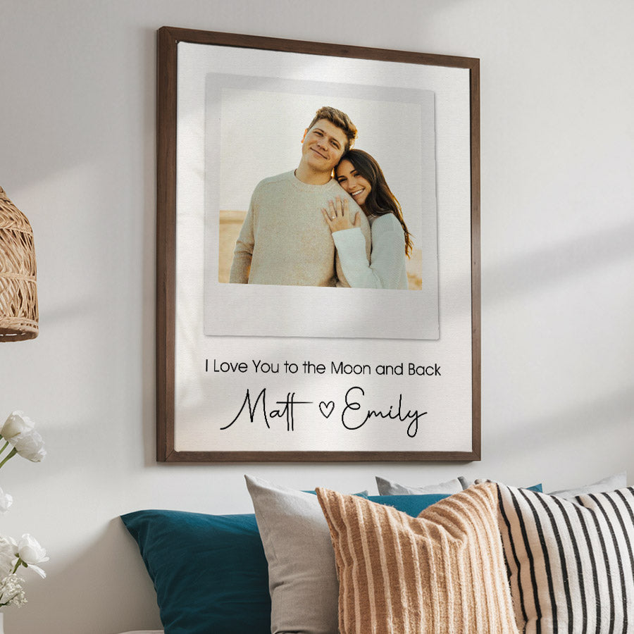 Personalised Valentine Gifts for Husband | Custom Canvas Wall Art