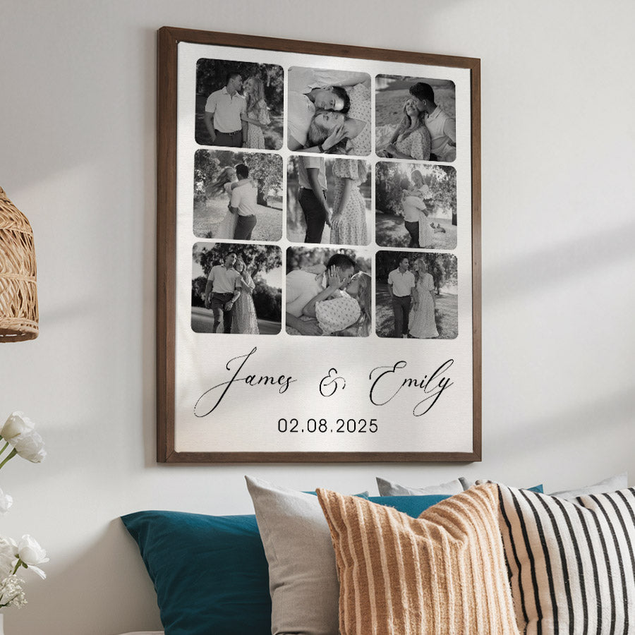 Personalised Valentine Gifts for Husband | Valentine Canvas Art Print