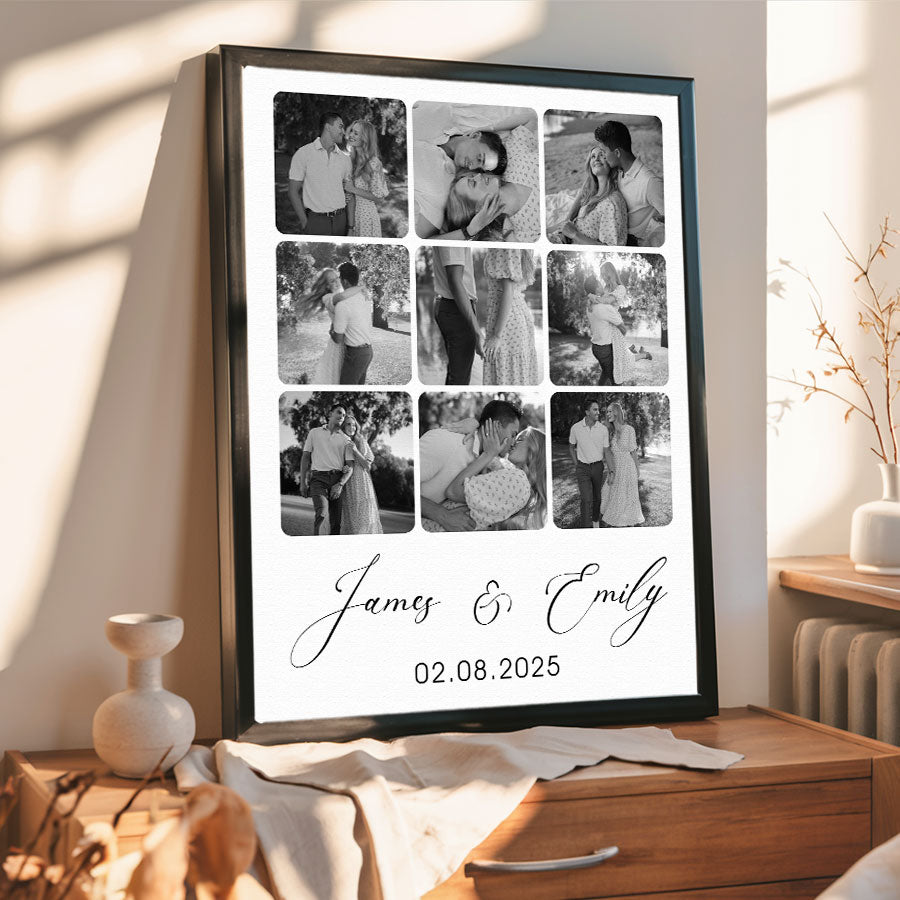 Personalised Valentine Gifts for Husband | Valentine Canvas Art Print