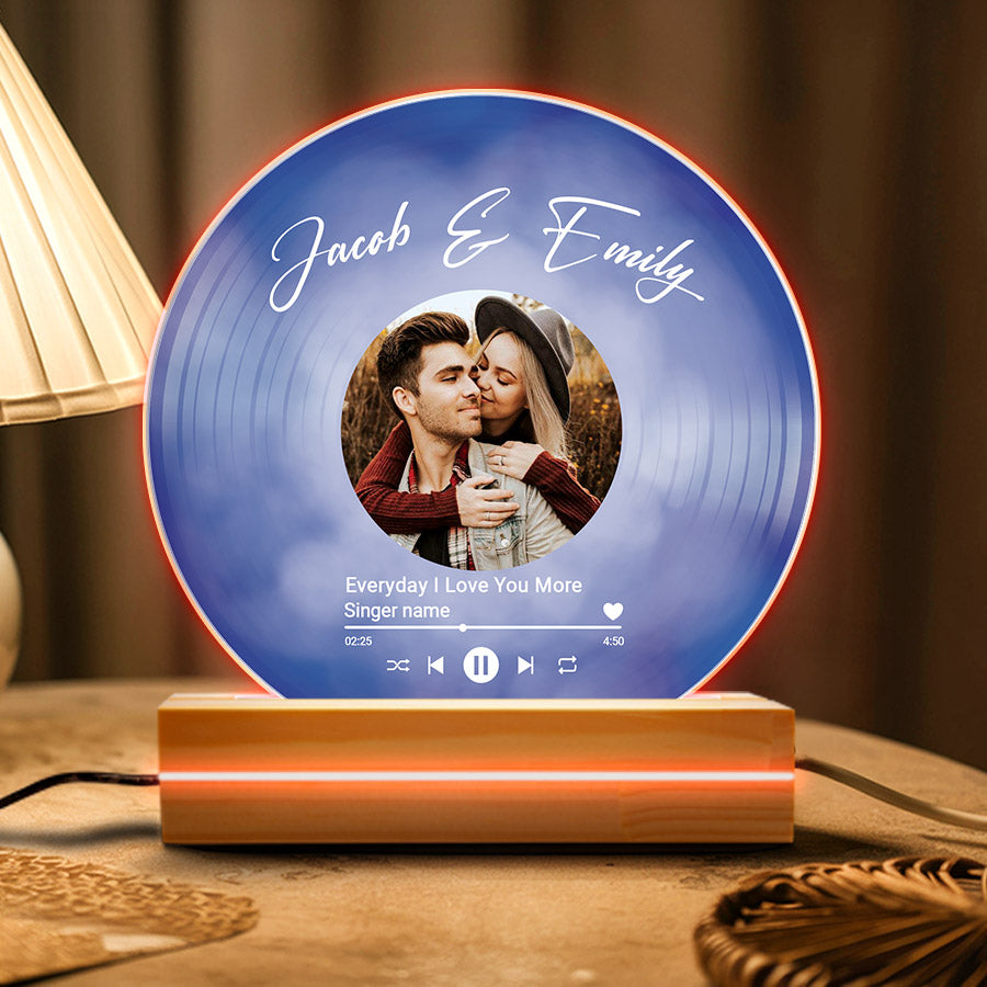 Personalised Valentines Gifts for Him | Vinyl Plaque