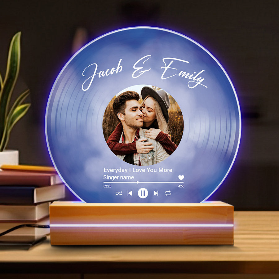 Personalised Valentines Gifts for Him | Vinyl Plaque