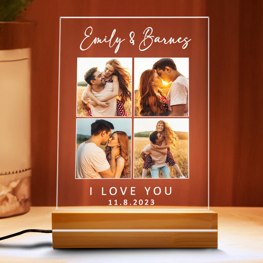 Personalised Valentines Gifts for Him | Custom Photo Plaque