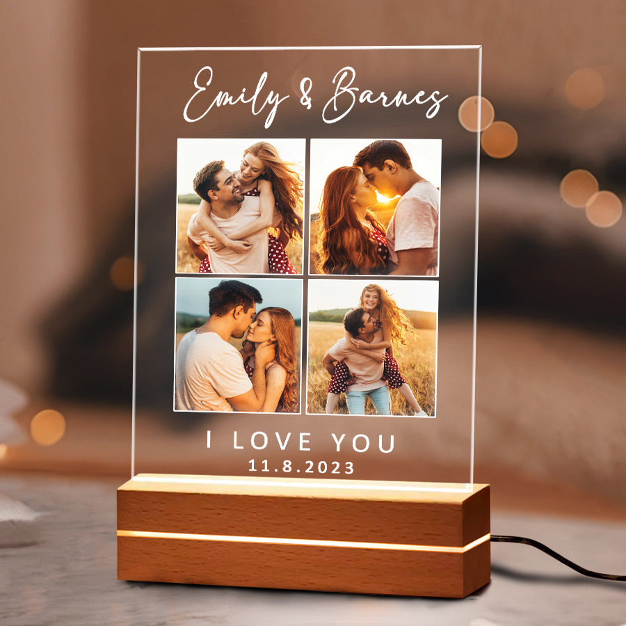 Personalised Valentines Gifts for Him | Custom Photo Plaque