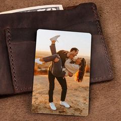 Personalised Valentines Gifts for Him | Custom Photo Wallet Insert Card