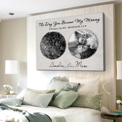 Personalized 1st Mothers Day Gifts | Custom Star Map Mother’s Day Canvas Art