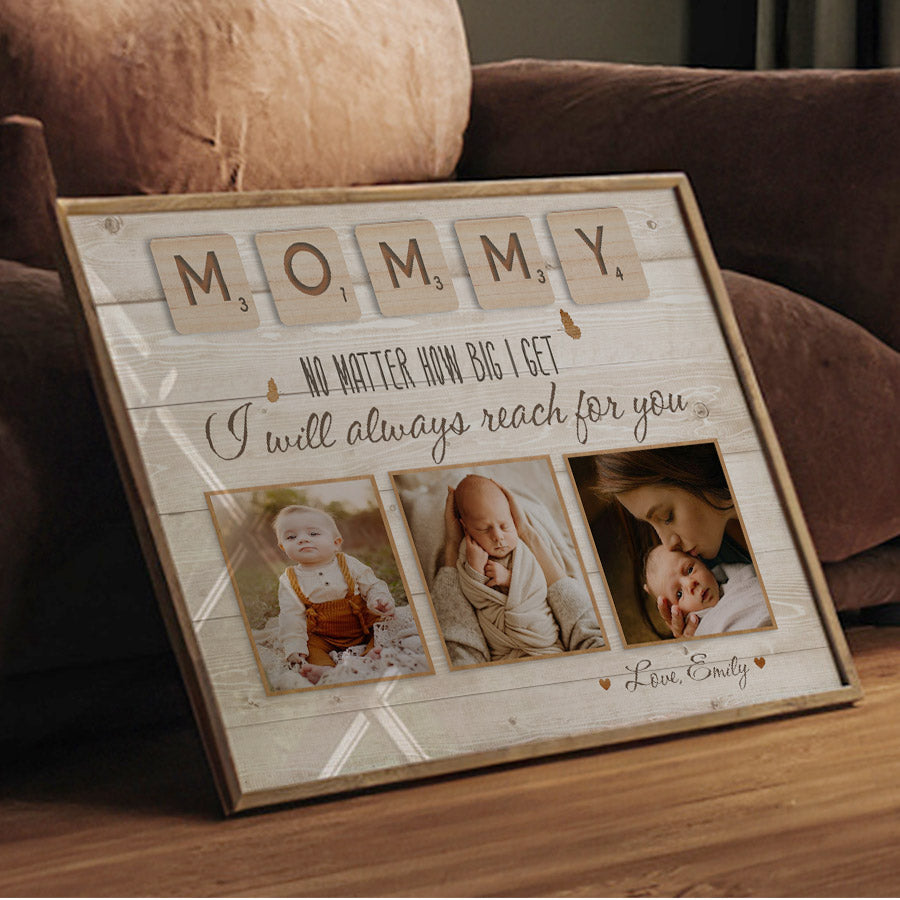 Personalized First Mothers Day Gift | Custom Photo Collage Mothers Day Gift Canvas