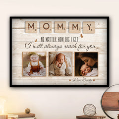 Personalized First Mothers Day Gift | Custom Photo Collage Mothers Day Gift Canvas