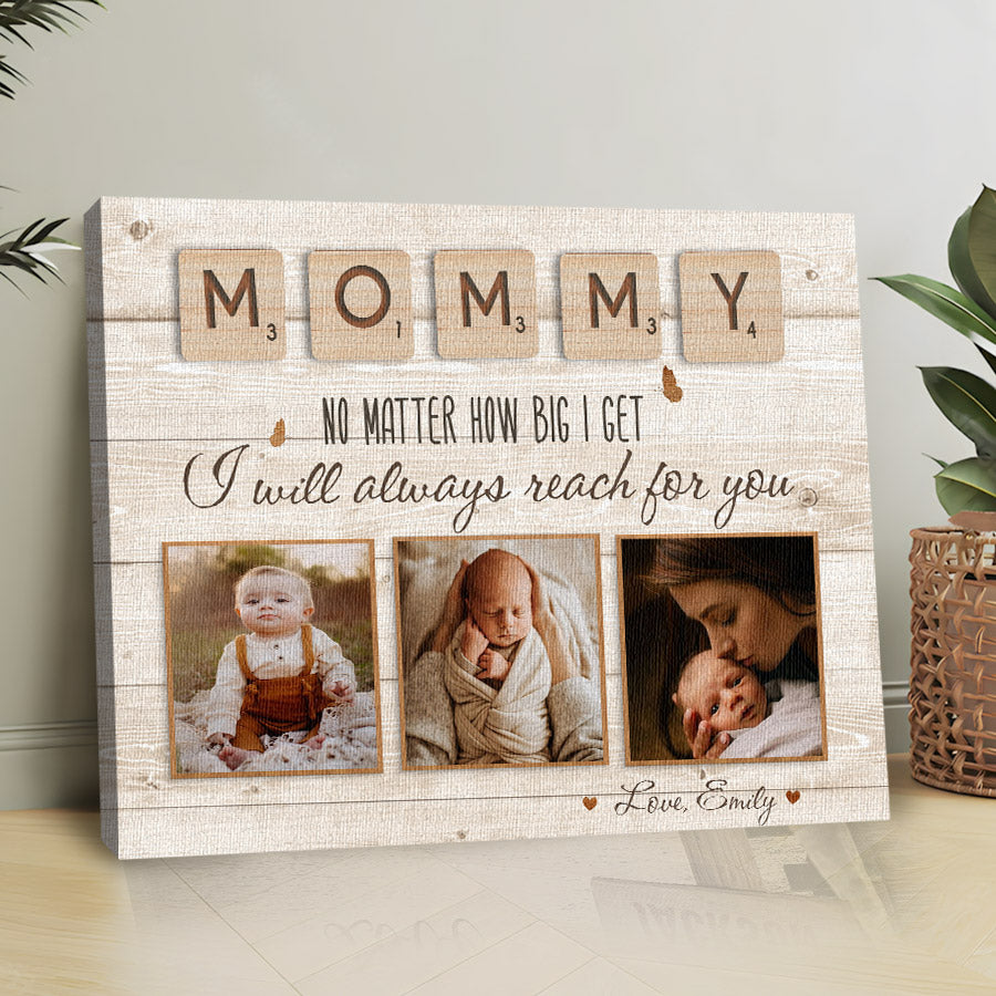 Personalized First Mothers Day Gift | Custom Photo Collage Mothers Day Gift Canvas
