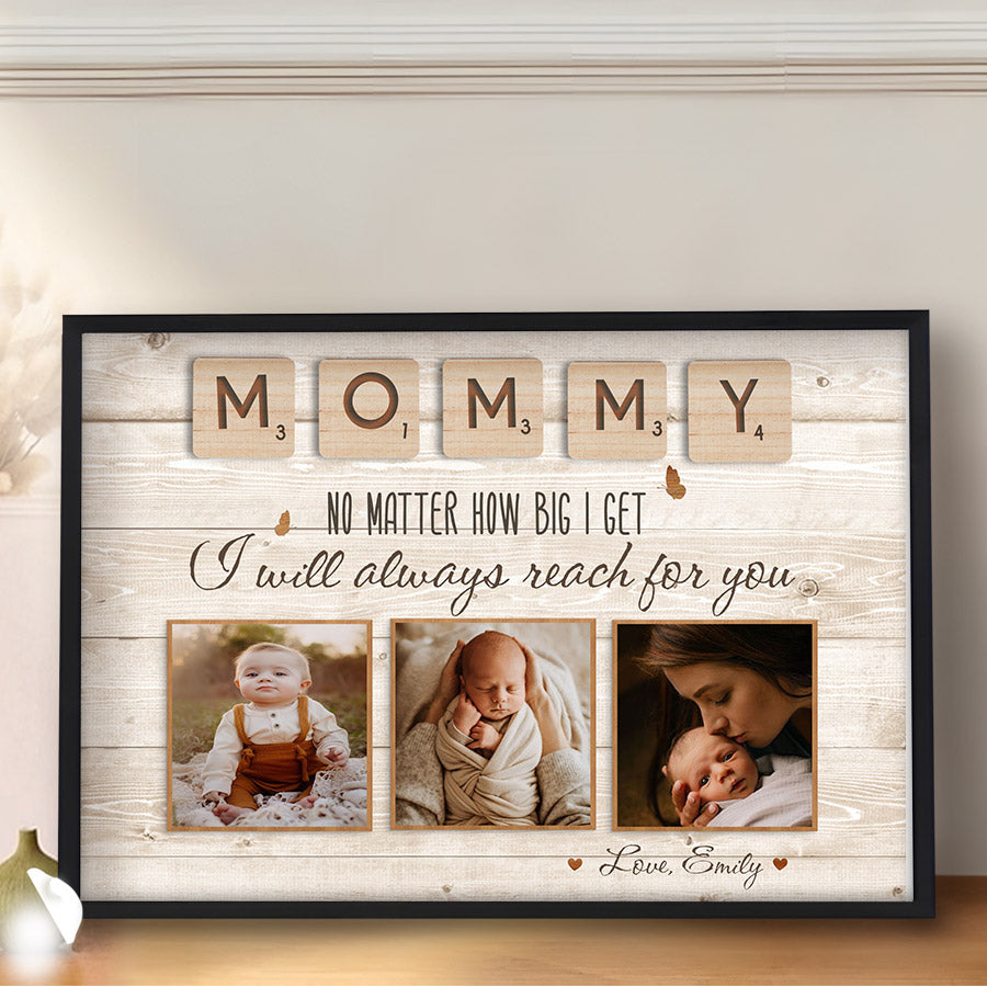 Personalized First Mothers Day Gift | Custom Photo Collage Mothers Day Gift Canvas