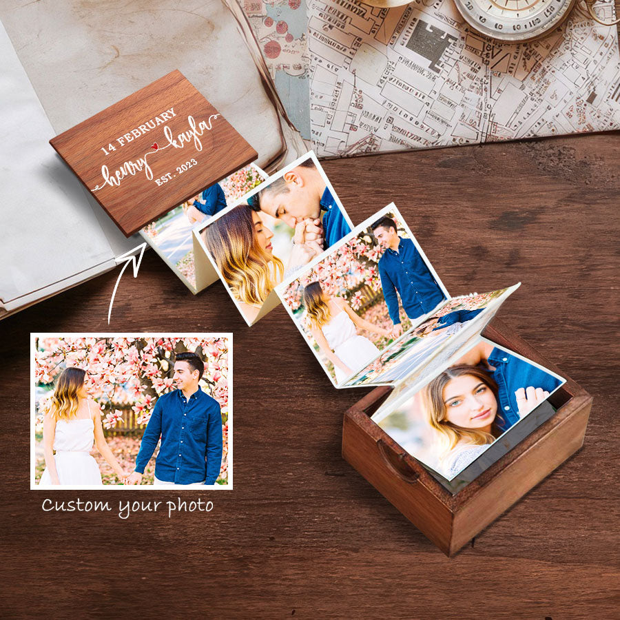 Personalized First Valentine Gift for Boyfriend | Photo Box Gift