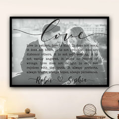 Personalized First Valentine Gift for Boyfriend | Custom Song Lyrics on Canvas