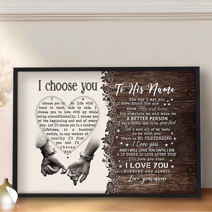 Personalized First Valentine Gift for Boyfriend | Custom Photo Canvas Prints