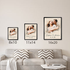 Personalized First Valentine’s Day Gift for Boyfriend | Canvas Photo Prints Custom