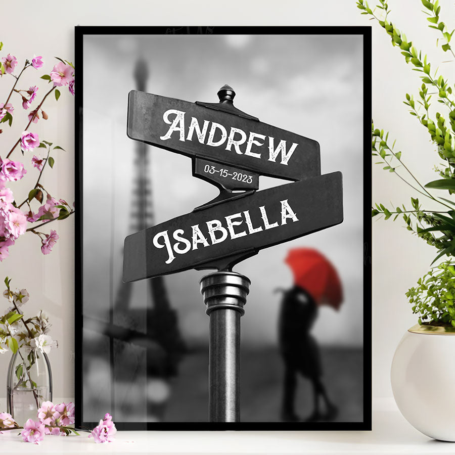 Personalized First Valentine’s Day Gift for Boyfriend | Custom Photo Canvas