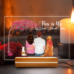 Personalized First Valentines Gift for Him | Custom Night Light