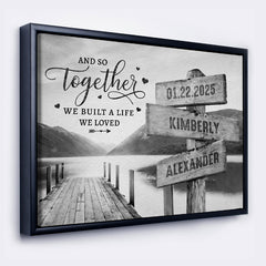 Personalized Gifts For Boyfriend Valentine’s | Valentine Canvas Art