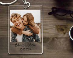 Personalized Gifts for Boyfriend Valentines | Custom Photo Acrylic Keychain