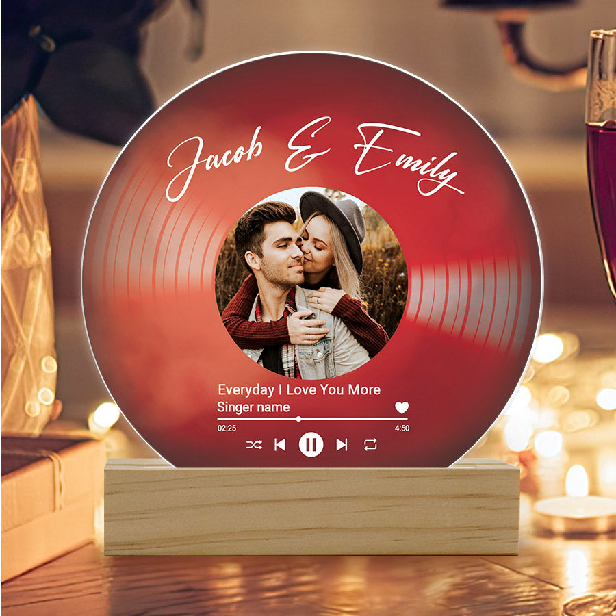 Personalized Gifts for Men Valentines Day | Custom Vinyl Plaque