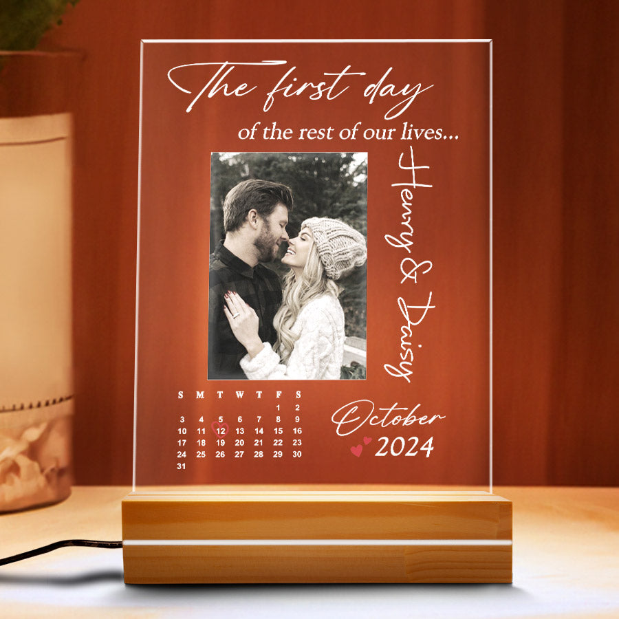 Personalized Mens Valentines Gifts | Custom Photo Led Night Light