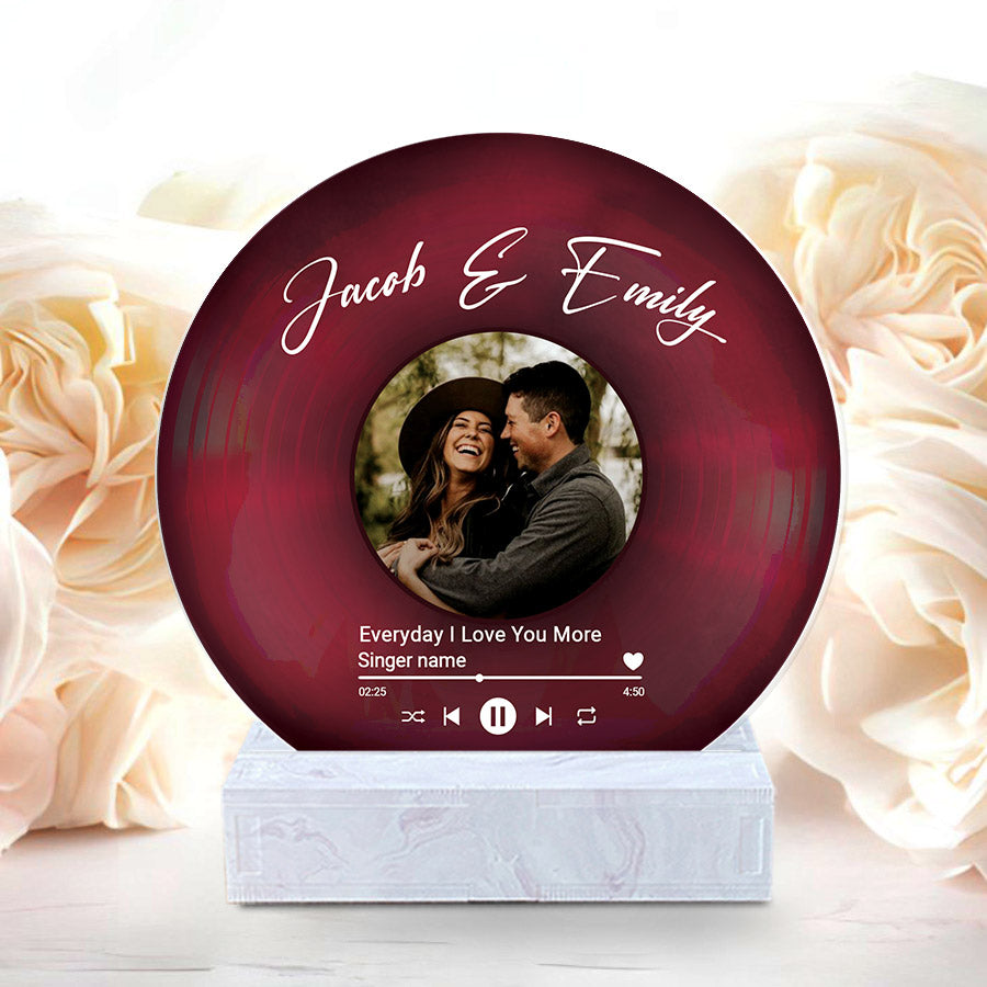Personalized Mens Valentines Gifts | Custom Vinyl Plaque