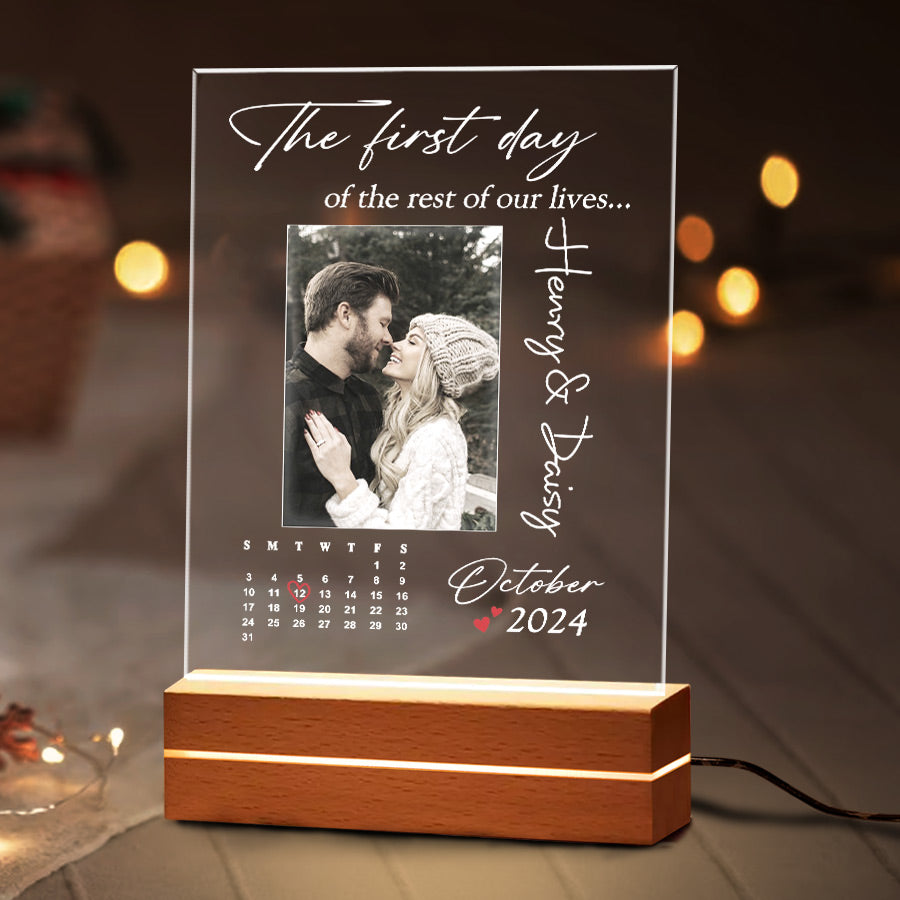 Personalized Mens Valentines Gifts | Custom Photo Led Night Light