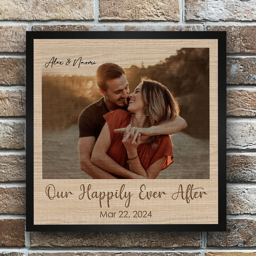 Personalized Valentine Gift for Him | Custom Canvas Poster