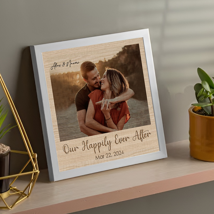 Personalized Valentine Gift for Him | Custom Canvas Poster