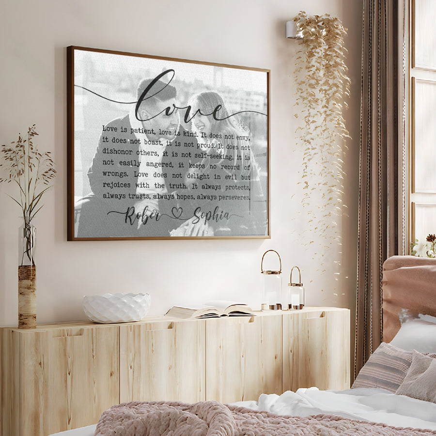 Personalized Valentine Gifts for Him | Custom Song Lyrics on Canvas