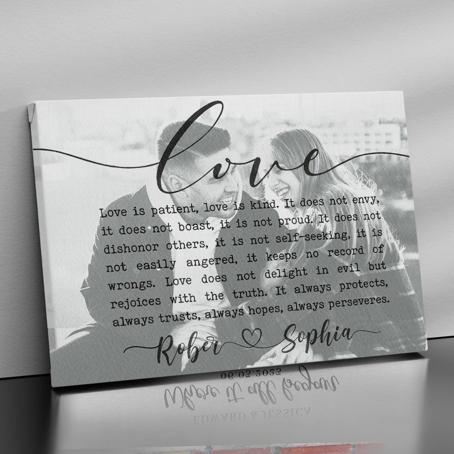 Personalized Valentine Gifts for Him | Custom Song Lyrics on Canvas