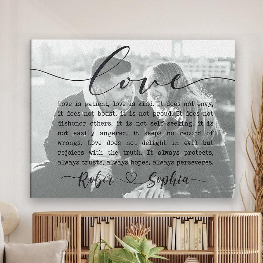Personalized Valentine Gifts for Him | Custom Song Lyrics on Canvas