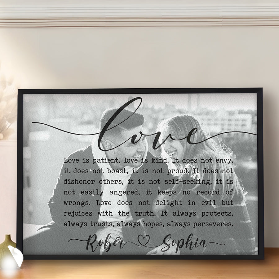 Personalized Valentine Gifts for Him | Custom Song Lyrics on Canvas