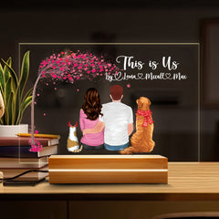 Personalized Valentine Gifts | Custom Acrylic Plaque Led Night Light