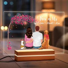 Personalized Valentine Gifts | Custom Acrylic Plaque Led Night Light