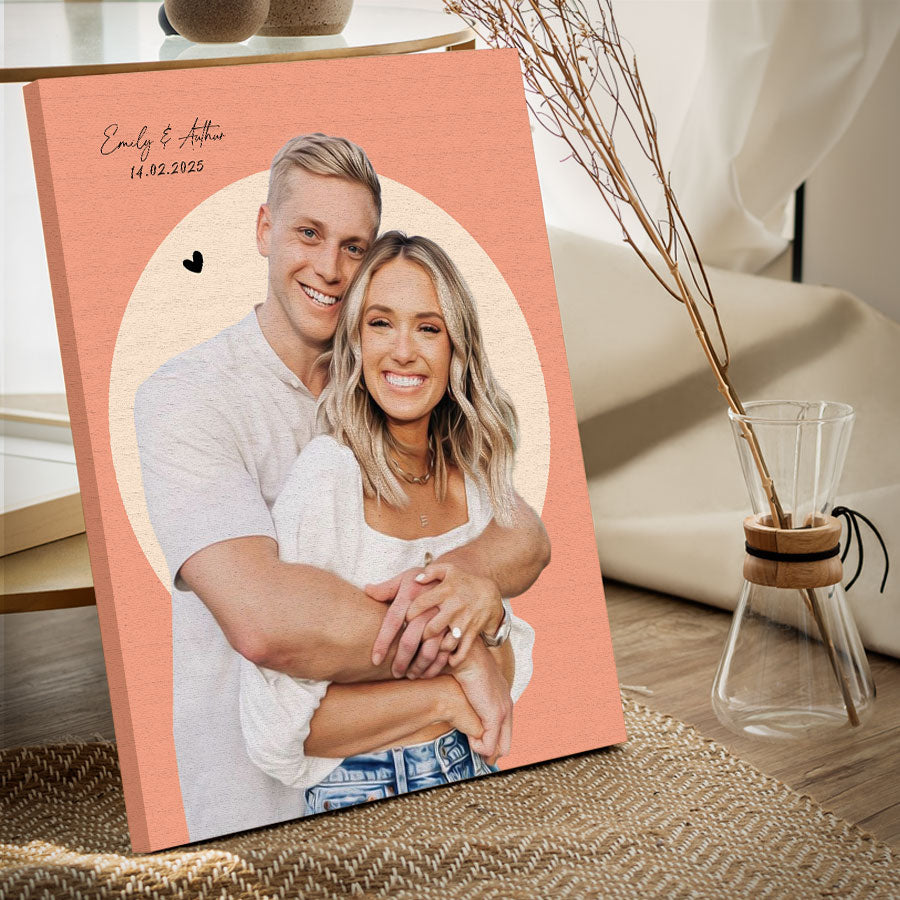 Personalized Valentine’s Day Gift for Husband | Valentines Day Canvas