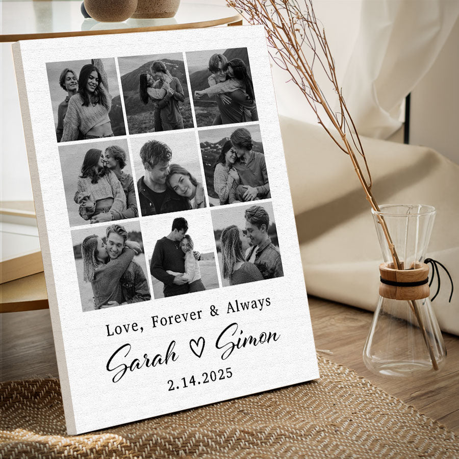 Personalized Valentine’s Day Gift for Husband | Custom Canvas Print