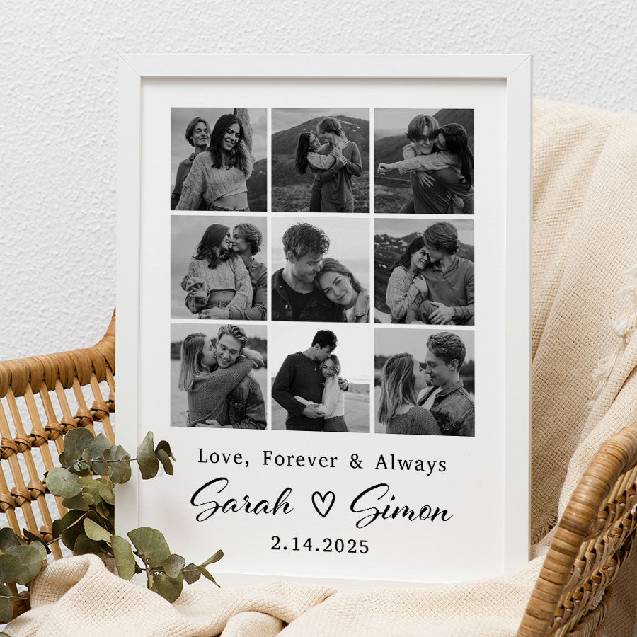 Personalized Valentine’s Day Gift for Husband | Custom Canvas Print
