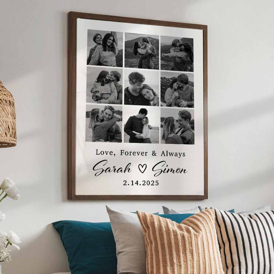 Personalized Valentine’s Day Gift for Husband | Custom Canvas Print
