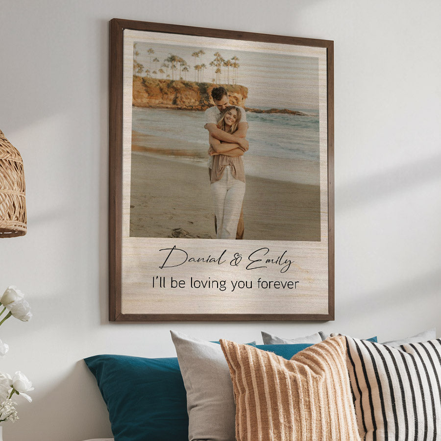 Personalized Valentine’s Day Gift for Husband | Custom Canvas Wall Art