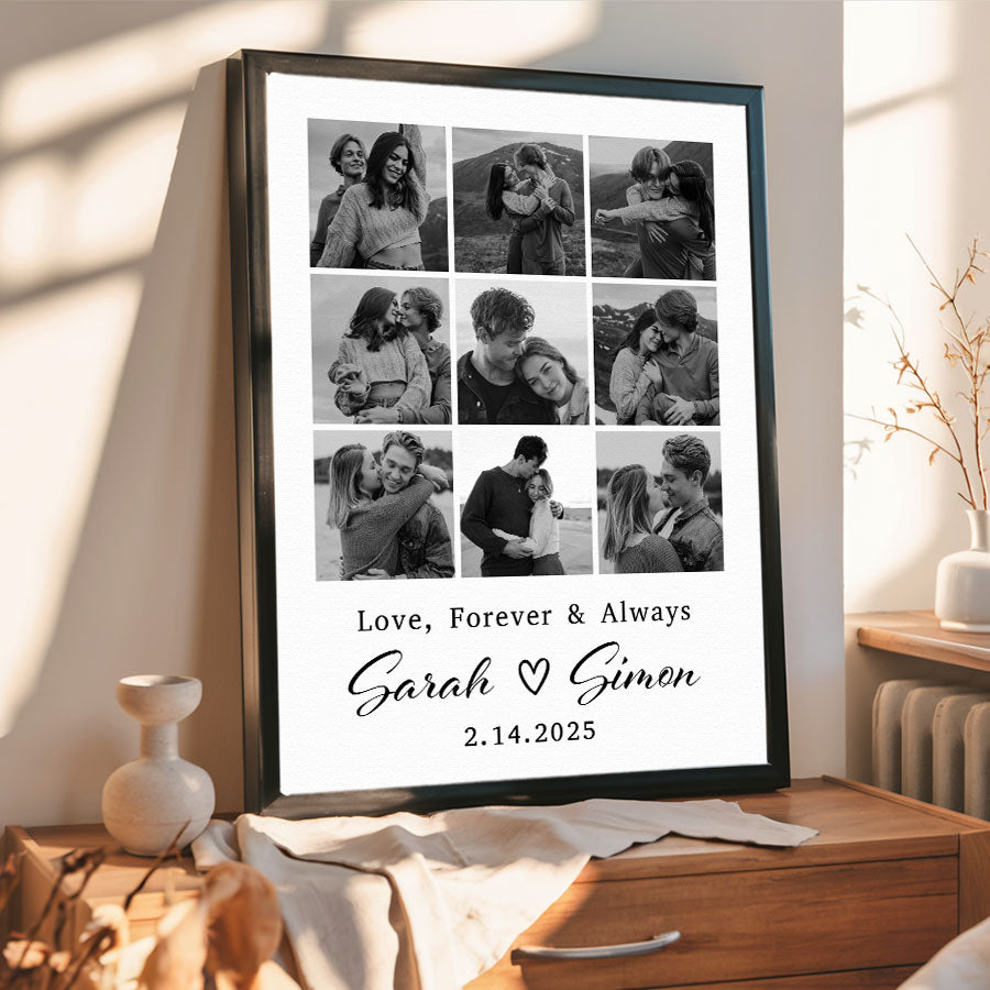 Personalized Valentine’s Day Gift for Husband | Custom Canvas Print