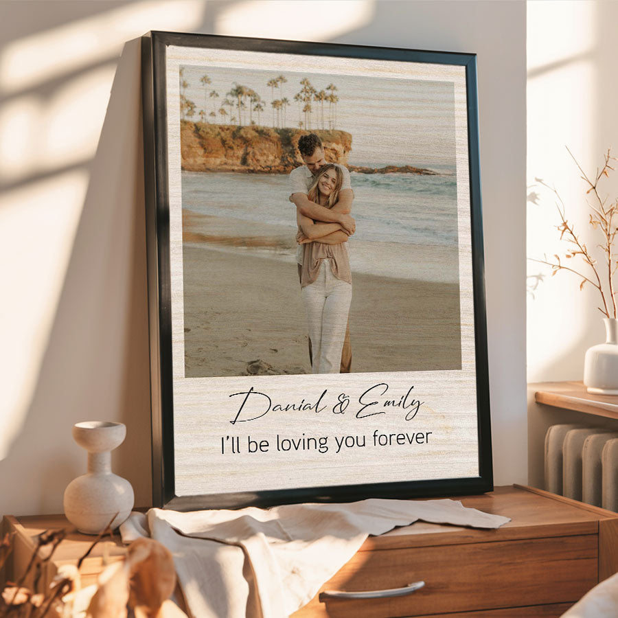 Personalized Valentine’s Day Gift for Husband | Custom Canvas Wall Art