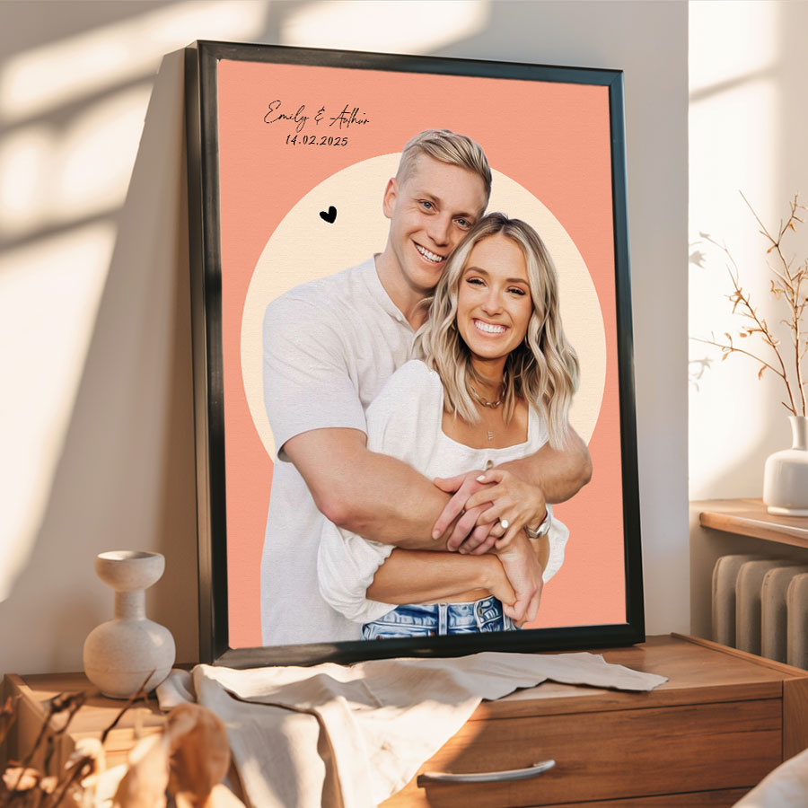 Personalized Valentine’s Day Gift for Husband | Valentines Day Canvas