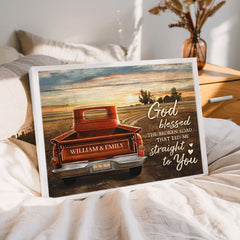 Personalized Valentine Day Gift For Boyfriend | Canvas custom