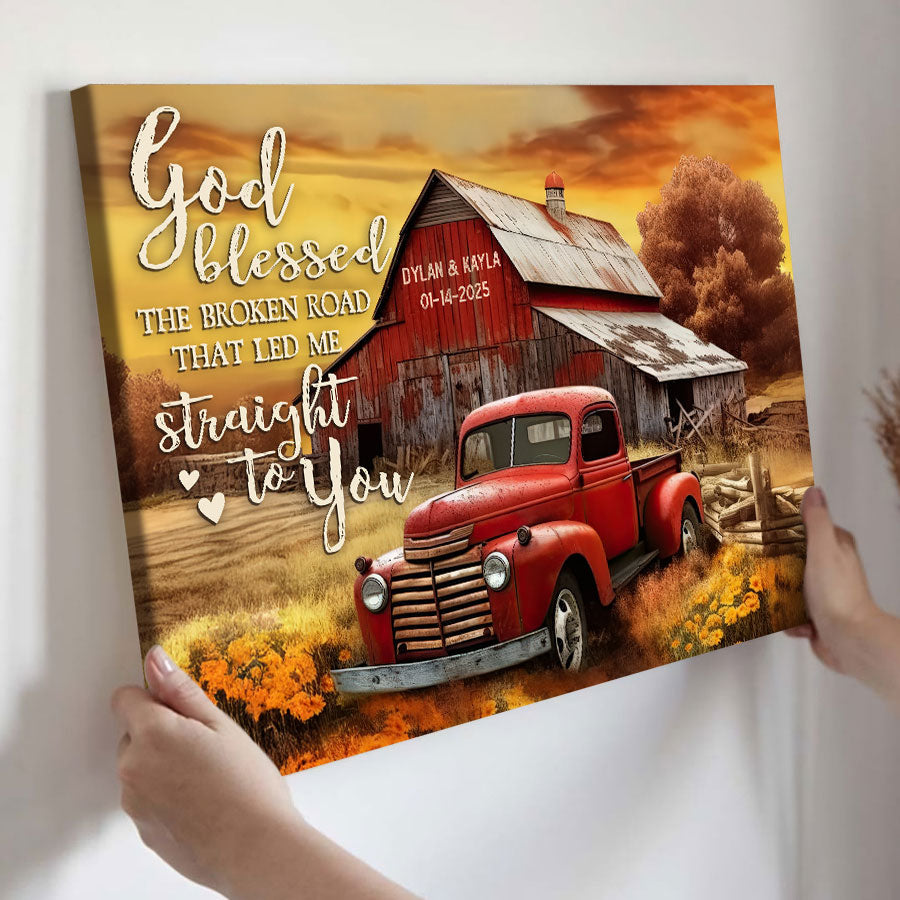 Personalized Valentine’s Day Gifts for Him | Valentine Custom Canvas Print