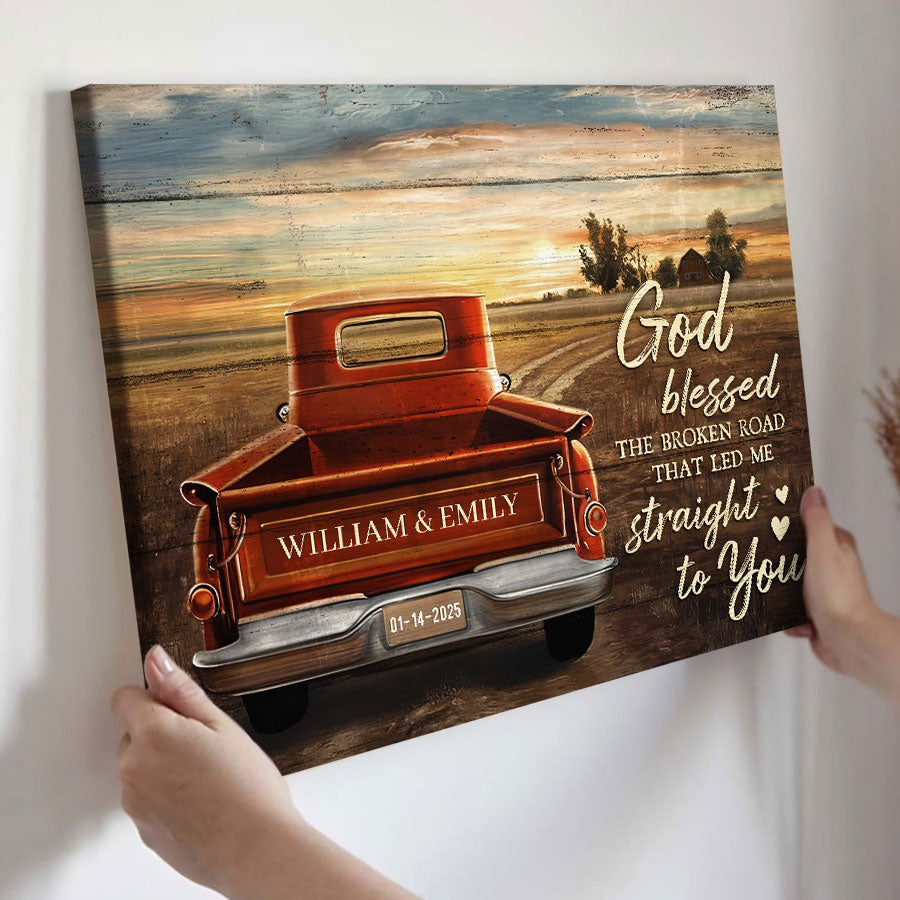 Personalized Valentine’s Day Gifts for Him | Valentine Canvas Print